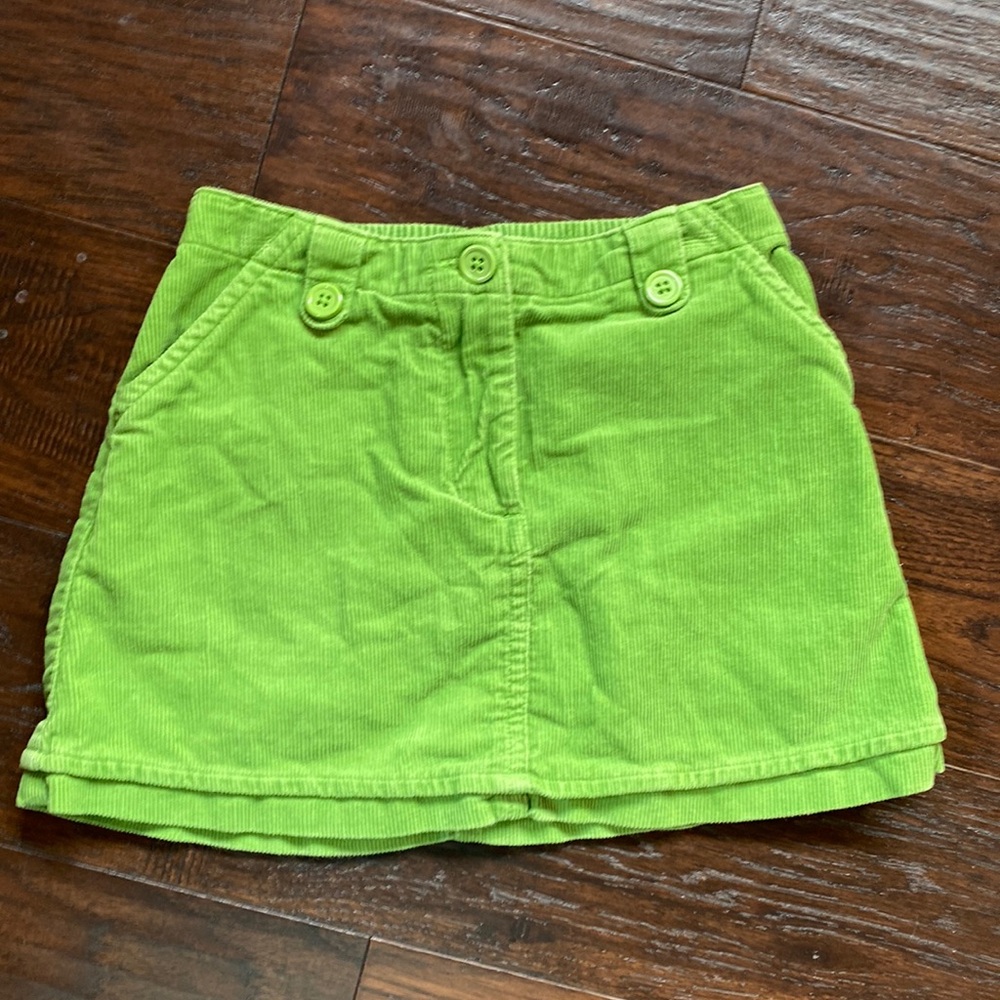 Vintage Gymboree Kelly green corduroy mini skirt 4T